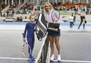 Елена Веснина провела мастер-класс для юных теннисистов на «Адлер-Арене»